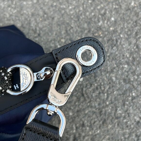 Longchamp Blue and Black Tote Bag - Picture 3 of 7